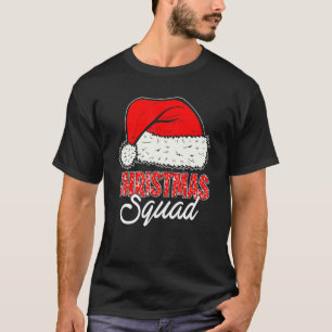 Christmas Squad Santa Hat Matching Family Christm T-Shirt