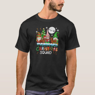 Christmas Squad Santa Reindeer Dachshunds with Thr T-Shirt