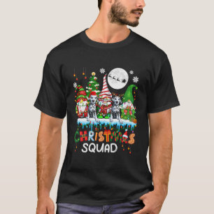 Christmas Squad Santa Reindeer Dalmatians With Thr T-Shirt