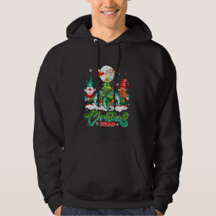 Christmas Squad Santa Reindeer Three Xmas Salmon F Hoodie