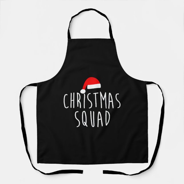 Christmas Squad Shirt Matching Family Christmas Apron (Front)