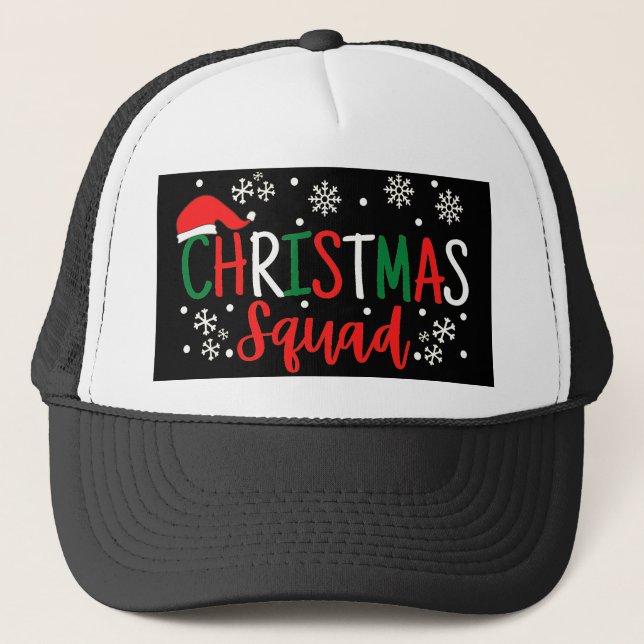 CHRISTMAS SQUAD TRUCKER HAT (Front)