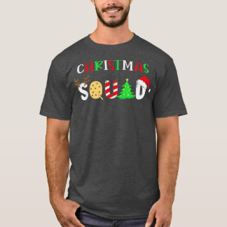 Christmas Squad With Cookies Reindeer Santa Xmas T T-Shirt