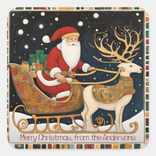 Christmas Square Sticker
