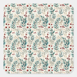 Christmas Square Sticker