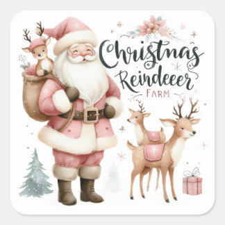 Christmas Square Sticker