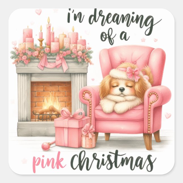 Christmas Square Sticker (Front)