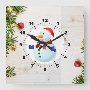 Christmas  square wall clock