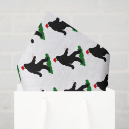 Christmas Squatch - Squatchin' with Candy Canes Tissue Paper