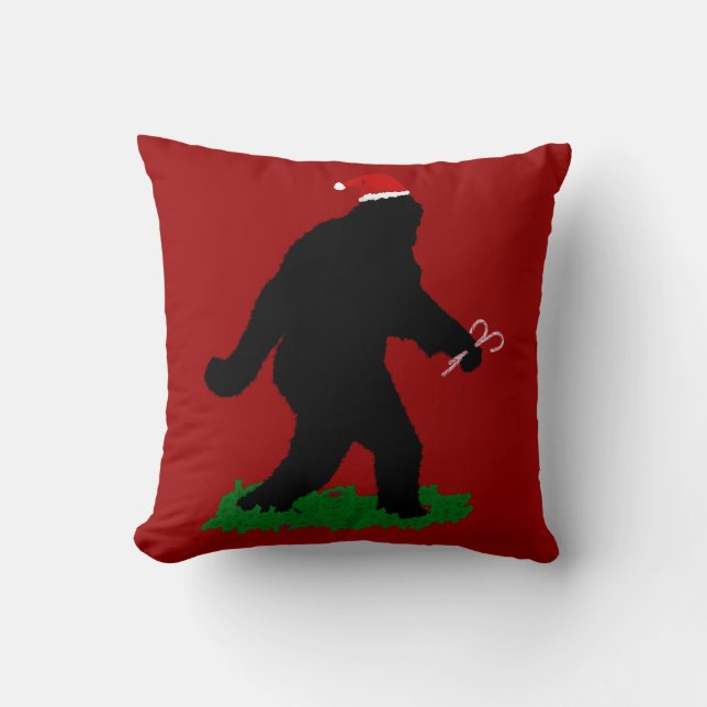 Christmas Squatchin' Cushion (Front)