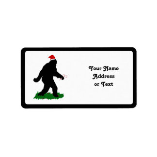 Christmas Squatchin' Label