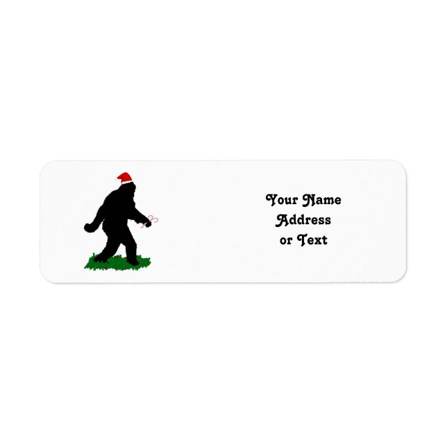 Christmas Squatchin' Return Address Label (Front)