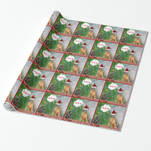 Christmas Squirrel and Christmas Tree Wrapping Paper