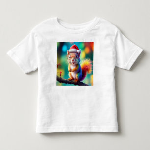 Christmas Squirrel As Santa Claus-56765 Toddler T-Shirt