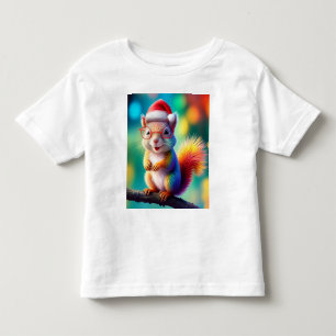 Christmas Squirrel As Santa Claus-56765 Toddler T-Shirt