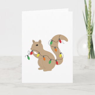 Christmas Squirrel Card