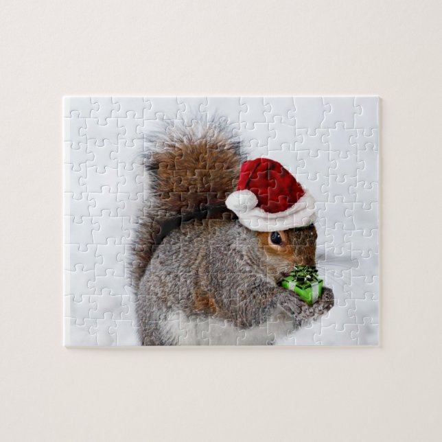 Christmas Squirrel Jigsaw Puzzle (Horizontal)