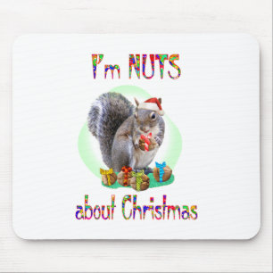 Christmas Squirrel Mouse Pad