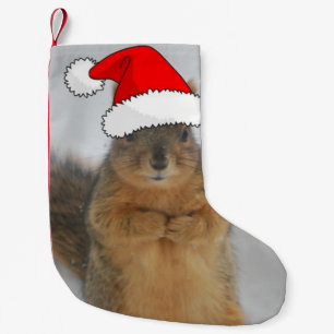 Christmas Squirrel Small Christmas Stocking