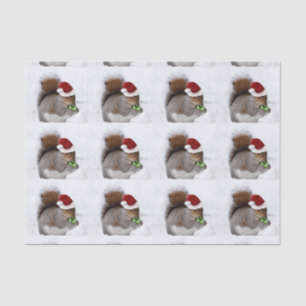 Christmas Squirrel tissue paper