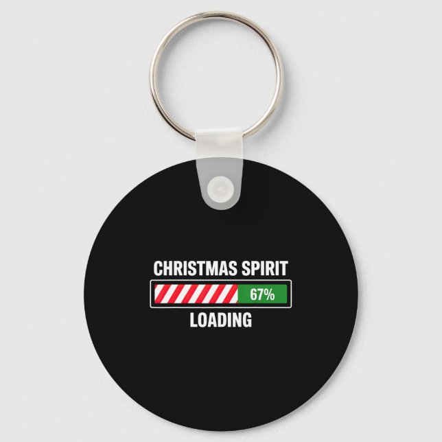 Christmas Srit Loading 67  Key Ring (Front)