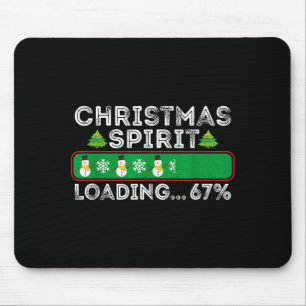 Christmas Srit Loading 67 Six Seven Meme Funny Sno Mouse Pad