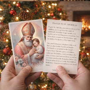 Christmas St. Nicholas. Baby Jesus Feast Day Business Card
