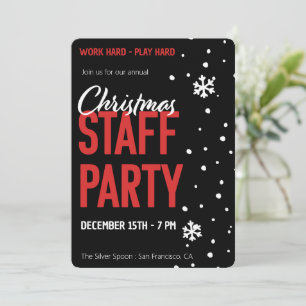 Christmas Staff Party Invitation