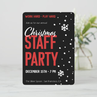 Christmas Staff Party Invitation