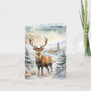 Christmas Stag Card