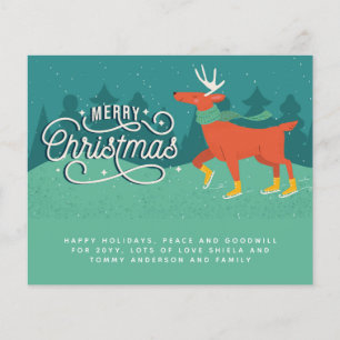 Christmas Stag Iceskating Personal Annual Letter