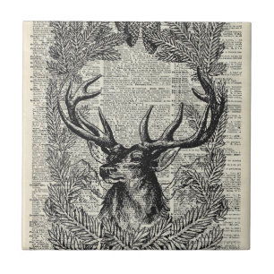 Christmas Stag Tile