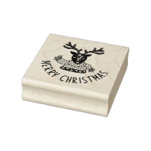 CHRISTMAS stamp - Christmas REINDEER Stamp