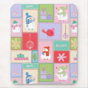 Christmas stamps iPad cover Mouse Pad