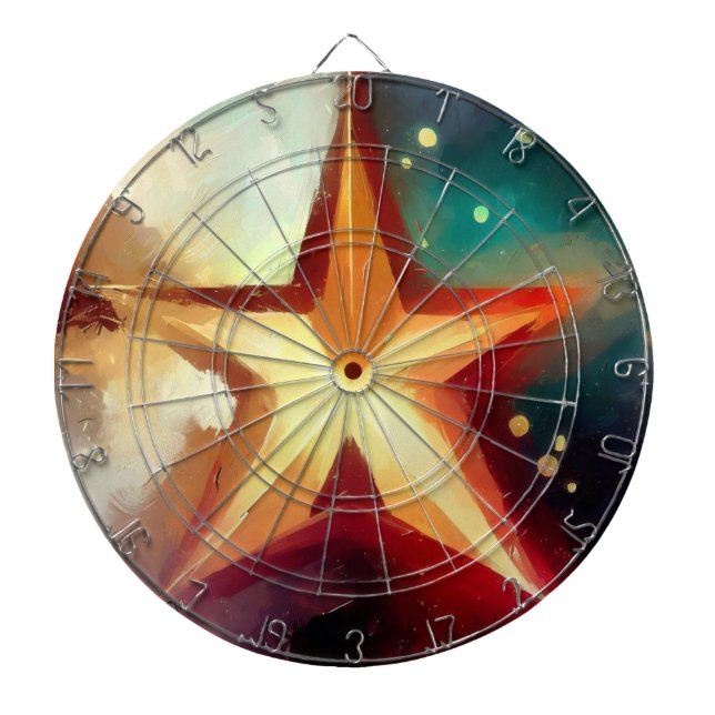 Christmas Star (3) Dartboard (Front)