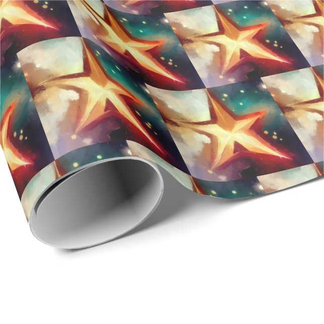 Christmas Star 3 Wrapping Paper (Roll Corner)