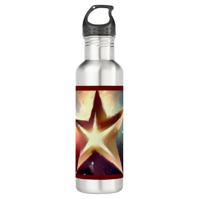 Christmas Star 4 710 Ml Water Bottle (Front)