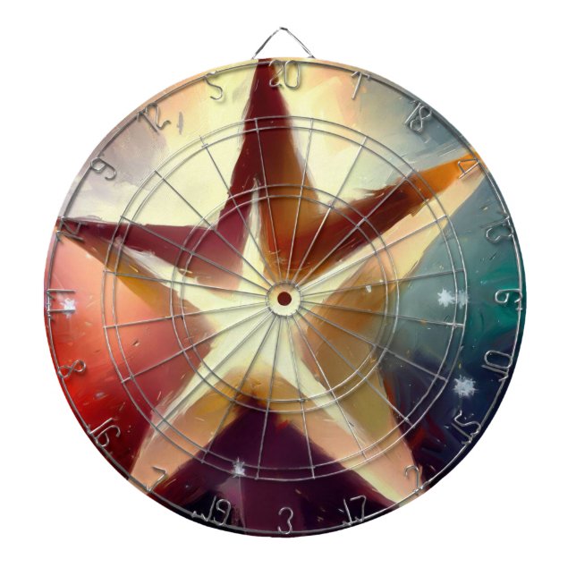 Christmas Star (4) Dartboard (Front)
