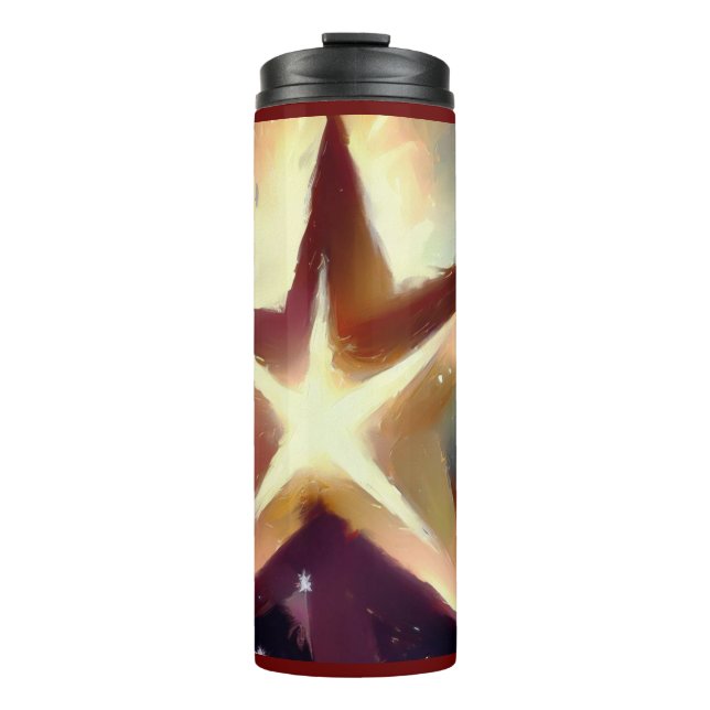 Christmas Star 4 Thermal Tumbler (Front)