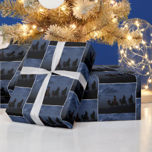 Christmas Star and Wiseman  Wrapping Paper