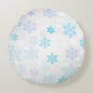 Christmas star background backdrop round cushion