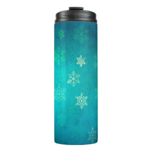 Christmas star background backdrop thermal tumbler