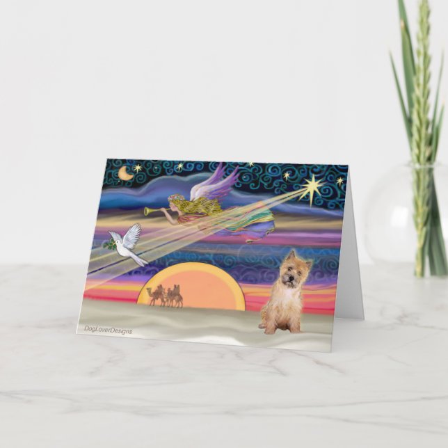 Christmas Star - Cairn Terrier pup #7 - Holiday Card (Front)