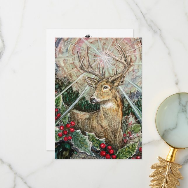 "Christmas Star" Card (Front/Back In Situ)