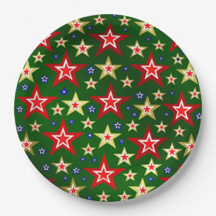 christmas, star, celebration, decoration, xmas, paper plate