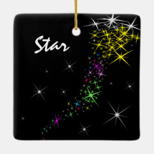 Christmas Star Ceramic Ornament