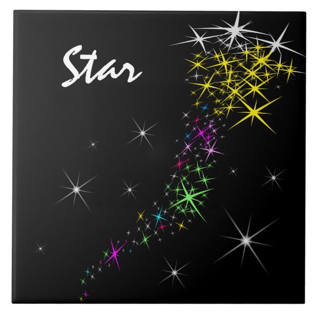 Christmas Star Ceramic Tile (Front)