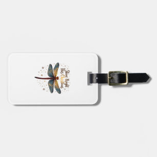 Christmas Star Dragonfly Luggage Tag