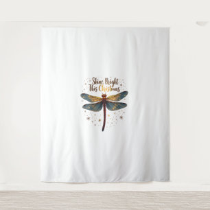 Christmas Star Dragonfly Tapestry