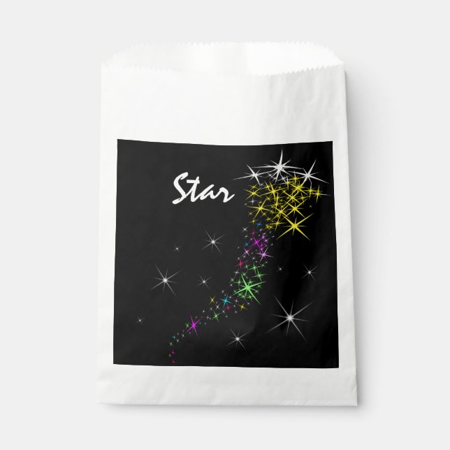 Christmas Star Favour Bag (Front)